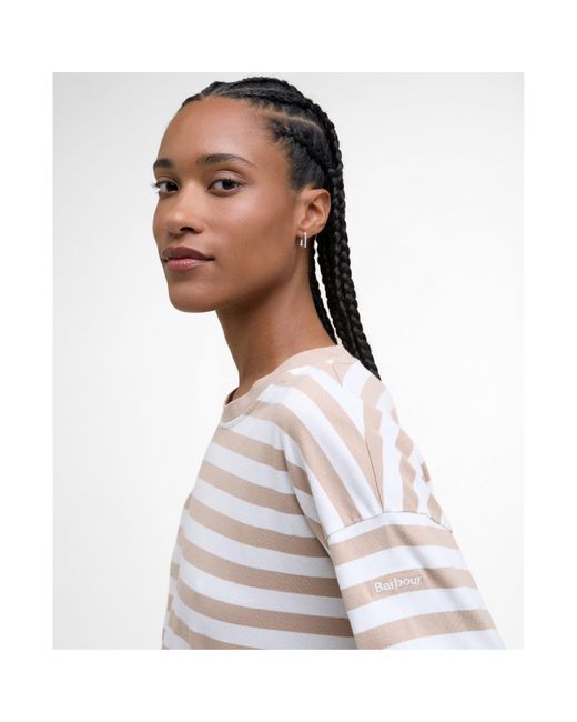 Barbour White Bede Long Sleeve T-Shirt