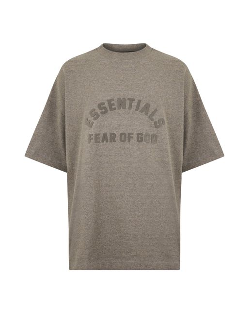 Fear Of God Gray Short Sleeve Tee for men