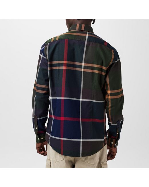 Barbour Blue Dunoon Long Sleeved Shirt for men