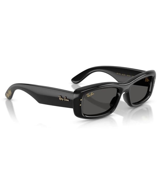 Ray-Ban Black Kiliane Puffer Rectangle Sunglasses