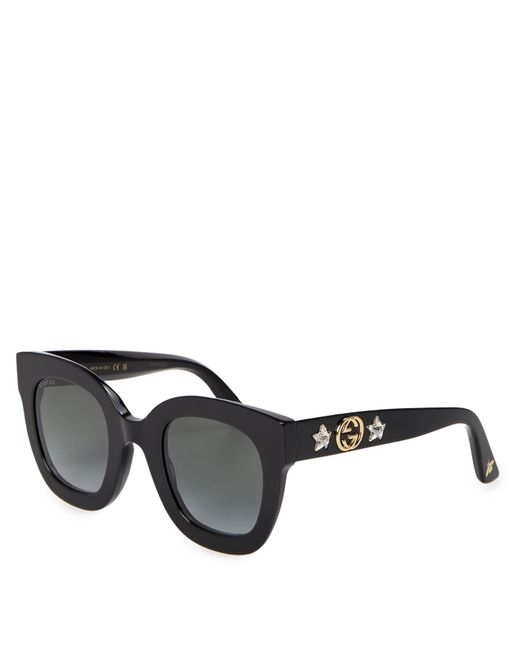 Gucci Gray Round Frame Sunglasses