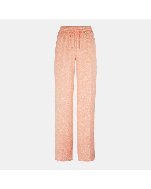 HUGO Pink Hasabella Wide Leg Trousers