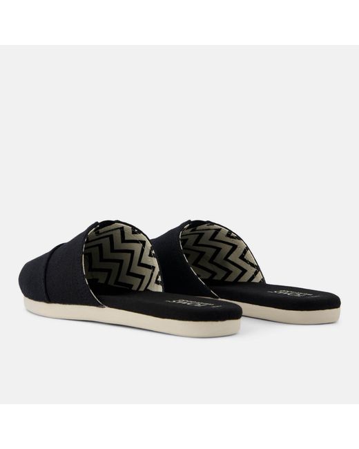 TOMS Black Alpargata Mules