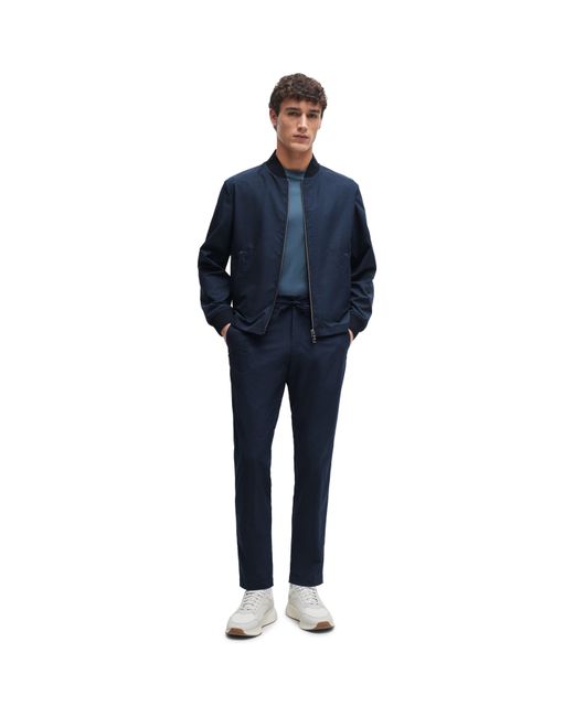 Boss Blue P Genius Rdspck Straight Leg Trousers for men
