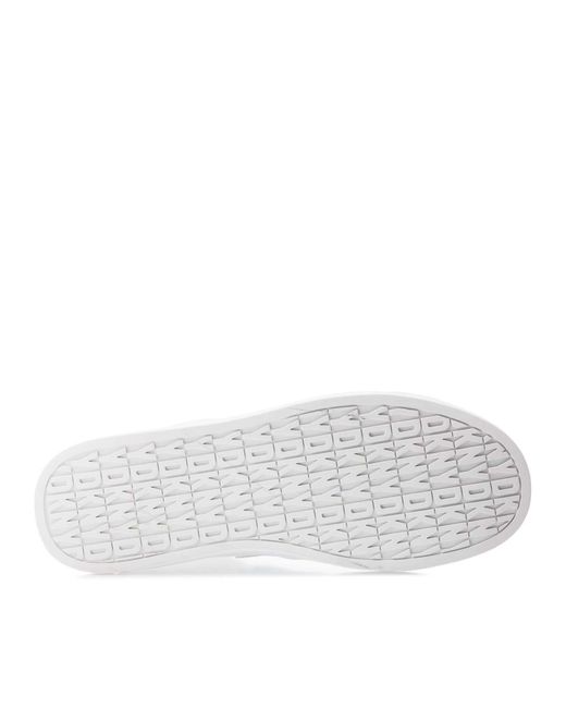 DKNY White Abeni Lace Up Trainers Size 3.5