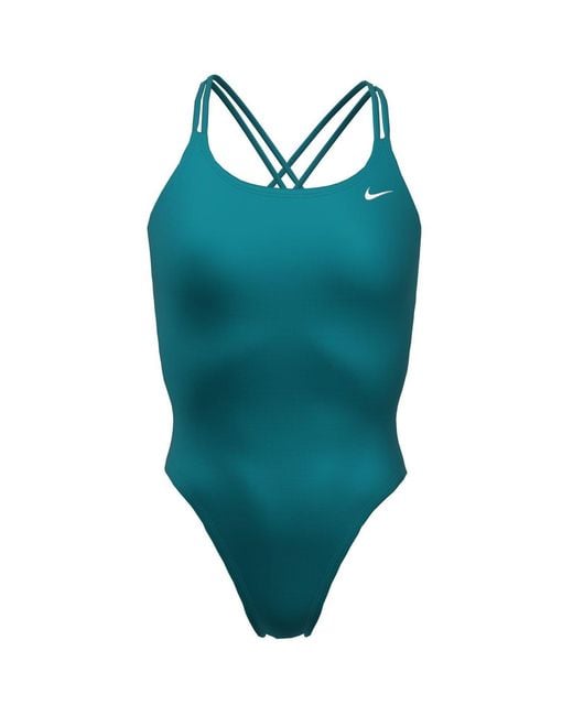 Nike Blue Spider Back Swimsuit