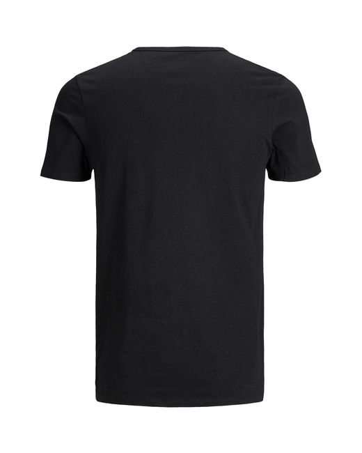 Jack & Jones Black 2-Pack V-Neck T-Shirt for men
