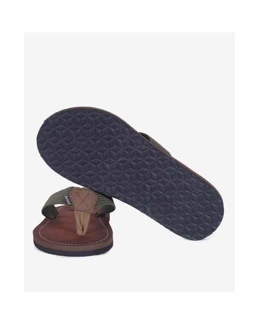 Barbour Brown Toeman Beach Sandal for men