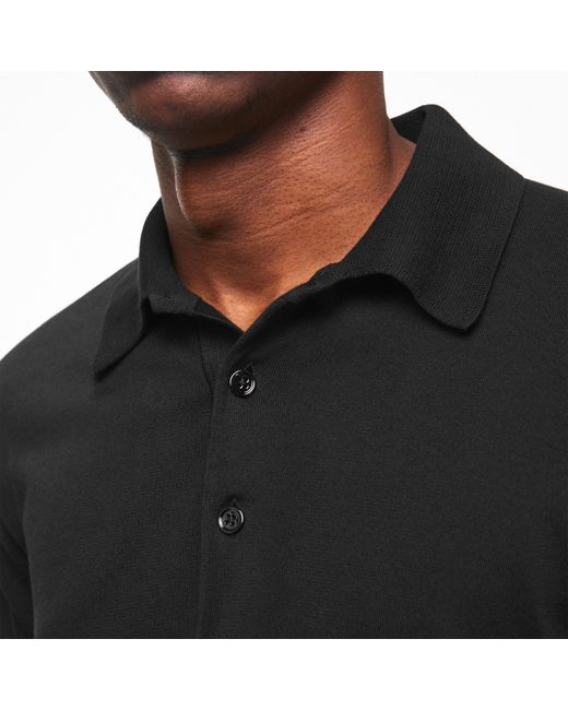 Tom Ford Black Tf Cotton Short Sleeve Polo Shirt for men