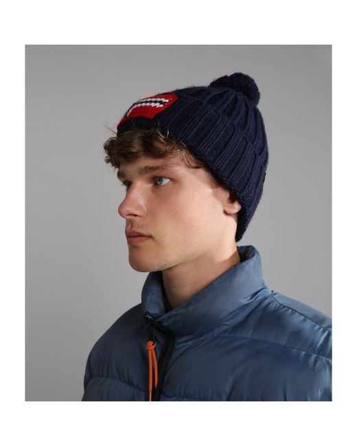 Napapijri Blue Semiury Beanie Hat Adults