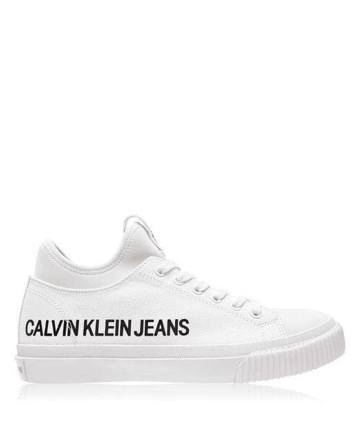 Calvin Klein White Icarus Lace Trainers for men
