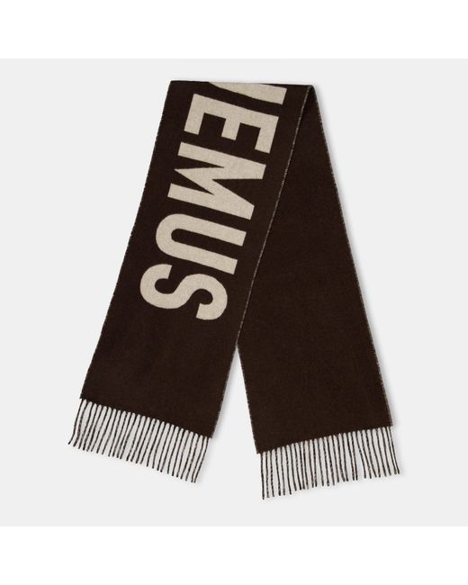Jacquemus Black Jacquard Wool L'Écharpe Scarf