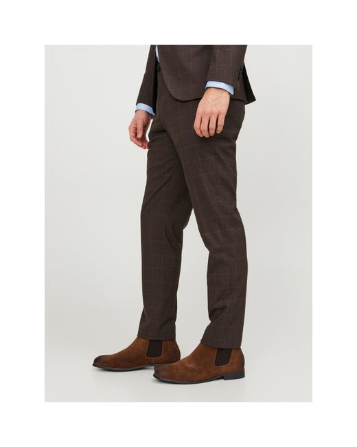 Jack & Jones Multicolor Checkered Smart Trouser for men