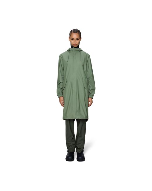 Rains Green Fishtail Waterproof Jacket