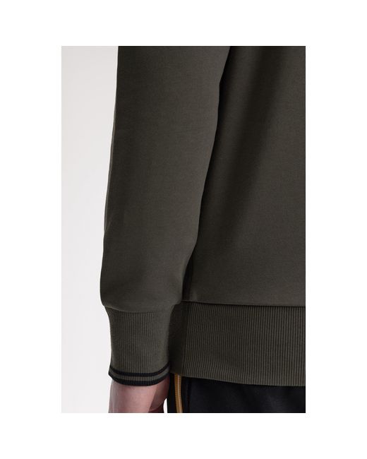 Fred Perry Black Fredperry Half Zip Top for men