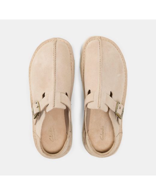 Clarks Natural Solsbury Flat Mules
