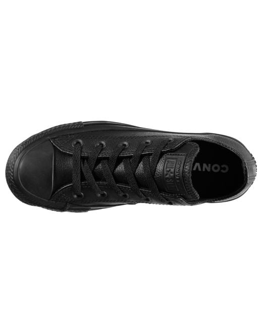 Converse Black All Star Mono Leather Shoes