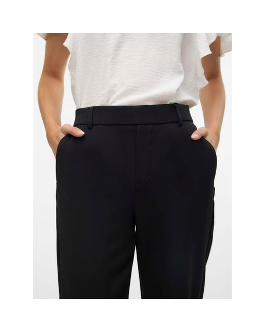Vero Moda Black Straight Tailored Trousers