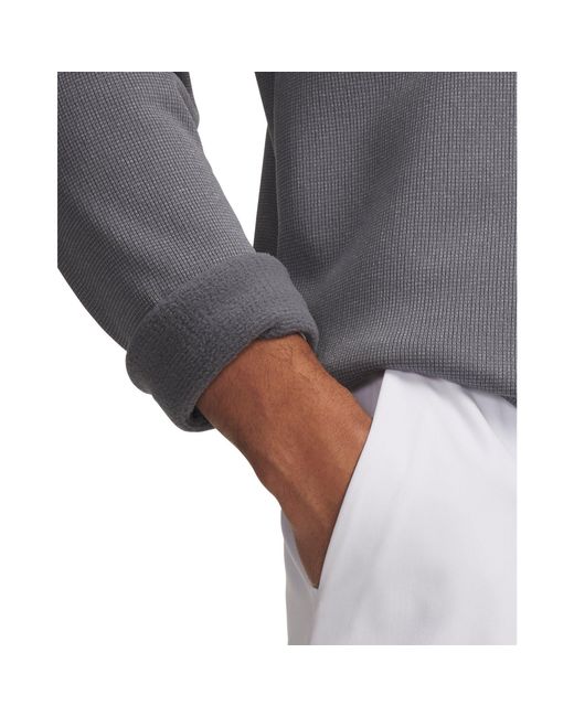 Under Armour Gray Sweater Fleece Quarter Zip Pullover for men
