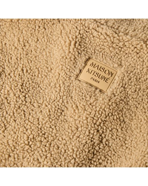 Maison Kitsuné Natural Fleece Sherpa Jacket for men