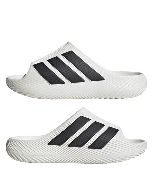 Adidas White Pool Sliders for men