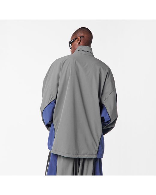 Balenciaga Blue Technical Fabric Tracksuit Top for men