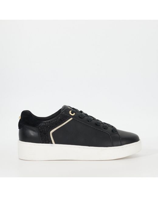 Dune Black Elli Low-Top Trainers
