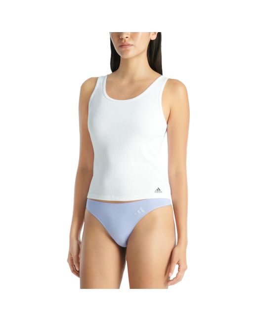 Adidas Blue Low Rise Thong 3Pk