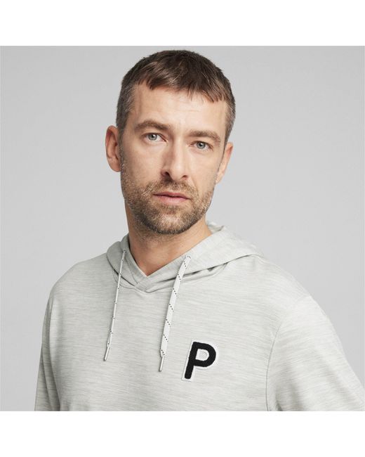 PUMA Gray Cloudspun Patch Pullover Jumper for men