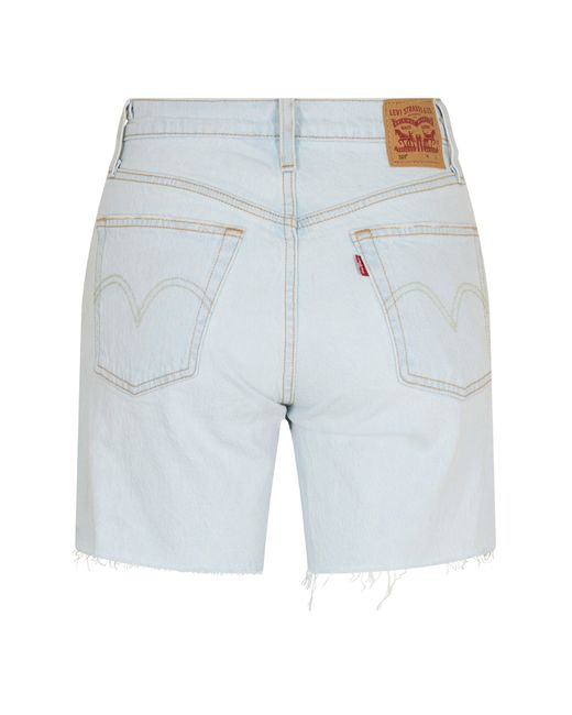Levi's Blue Levi's Mid Thigh Short Lunar Blac