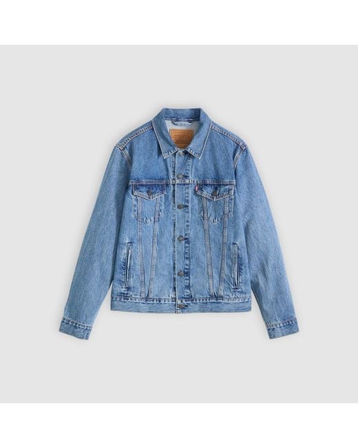Levi's Blue Trucker Cotton Long Sleeve Denim Jacket for men