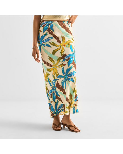 Never Fully Dressed Blue Palm Dorris Skirt