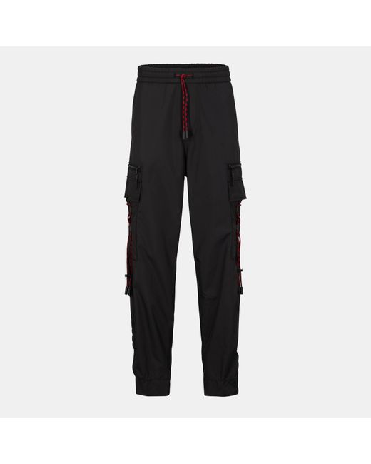 HUGO Black Cuffed Trousers for men
