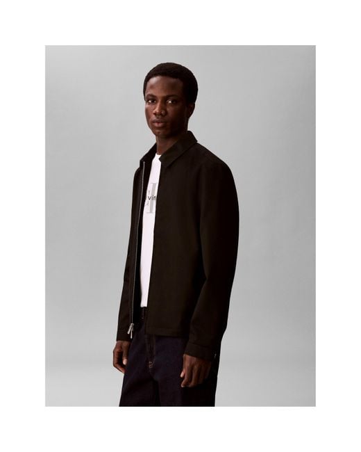 Calvin Klein Black Coach Jacket for men