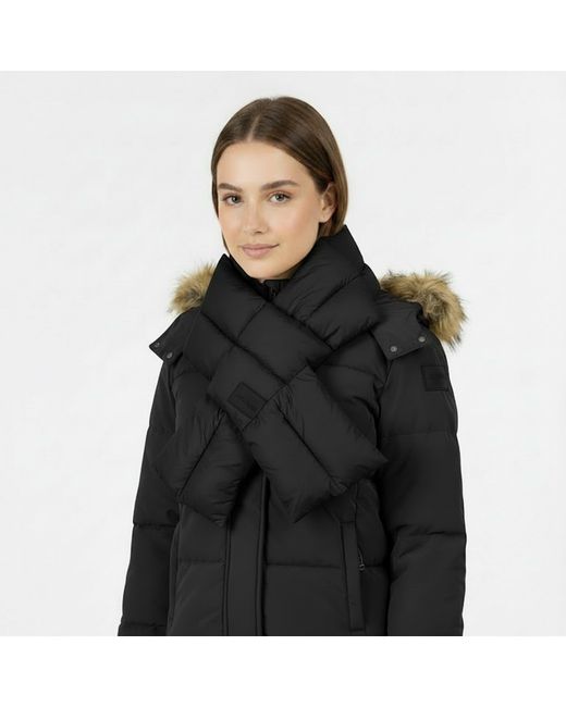 Jack Wills Black Jw Puffer Scarf 44