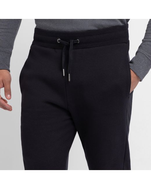 Eden Park Black Plain Jogging Bottoms for men