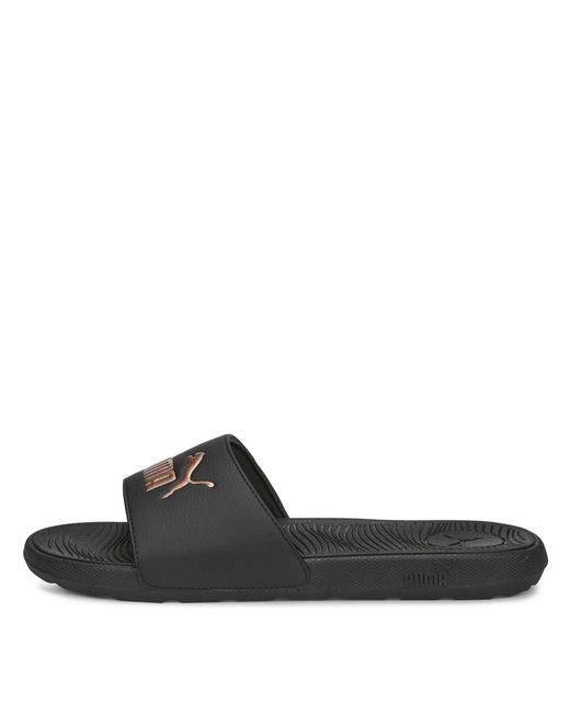 PUMA Black Cool Cat Pool Sliders