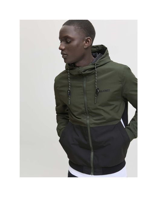 Jack & Jones Green Bomber Jacket for men