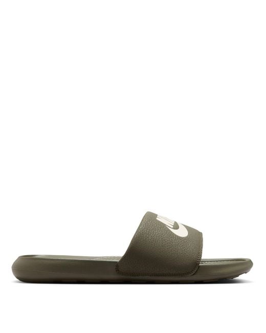 Nike Green Victori One Slides for men