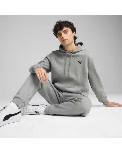 PUMA Gray Overhead Hoodie for men
