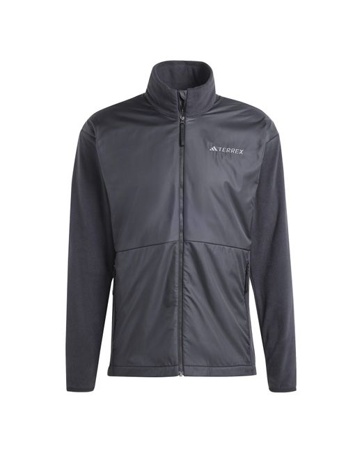 Adidas Gray Terrex Multi Wind Fleece Jacket for men