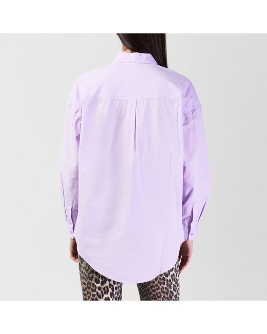 Great Plains Purple Core Button-Down Long-Sleeve Plain Shirt