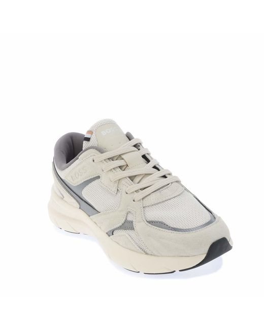 Boss Gray Owen Runn Sdme 10254496 01 Low-Top Trainers for men