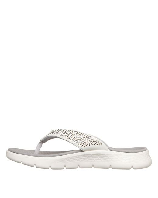 Skechers White Flip Flops