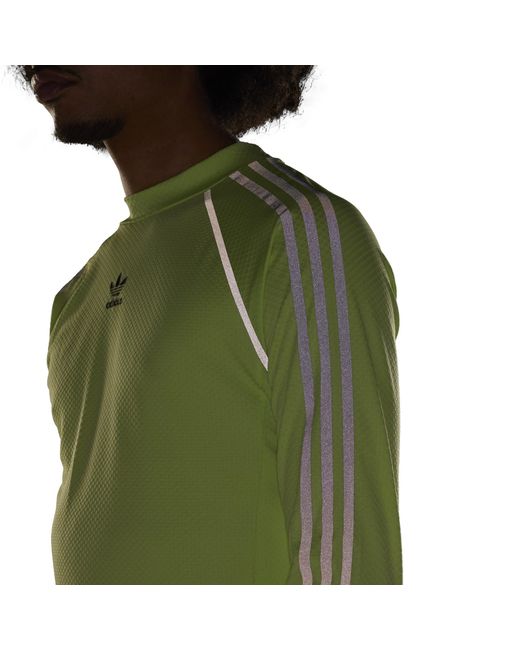 Adidas Originals Green Long Sleeve T-Shirt for men