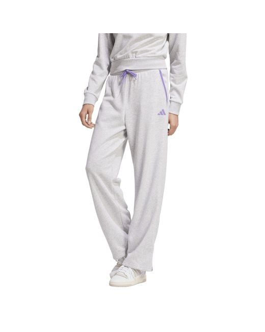 Adidas Gray Open Hem Jersey Joggers