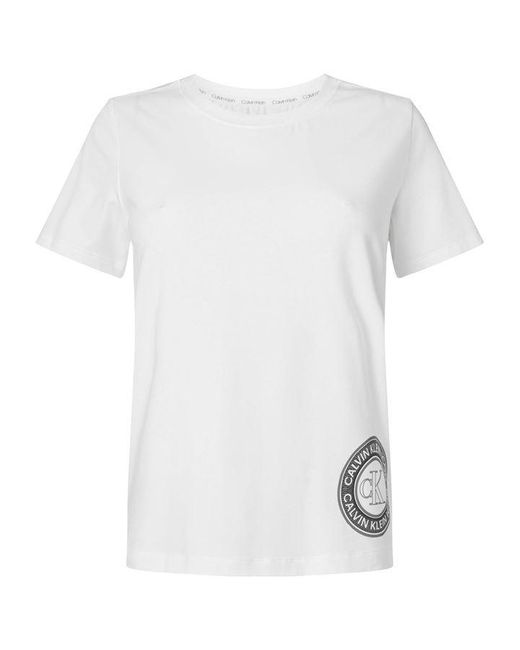 Calvin Klein White Calvin Logo T Shirt