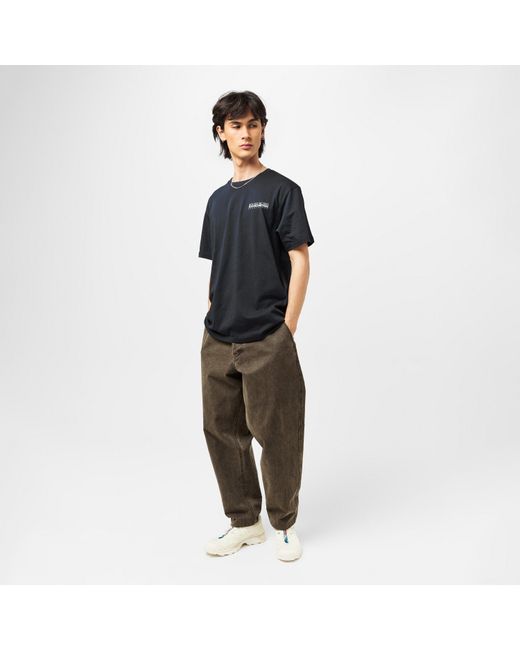 Napapijri Black Graphic T-Shirt for men