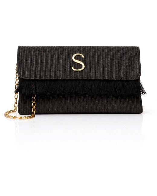 Sorena Black Clutch Bag