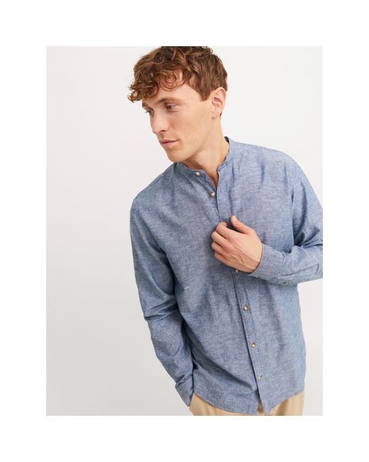 Jack & Jones Blue Ls B Lin Shirt Sn99